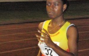 1500m du challenge - Julie et Mathias en piste