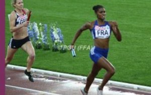Lénora en finale du 4x400m des Europe
