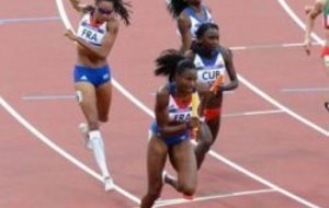 Les françaises 6es du 4x400m, sans Lénora