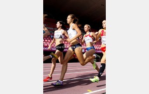 Europe Espoirs - Série du 800m - Justine 2e et qualifiée