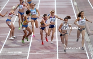 Europe Espoirs - Finale du 4x400m - Les filles bronzées