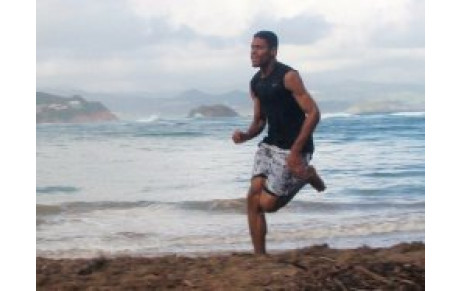 Entraînement plage pour les sprinteurs