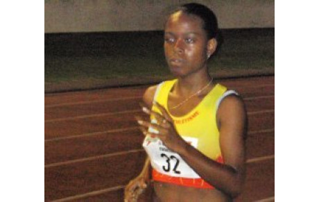 1500m du challenge - Julie et Mathias en piste