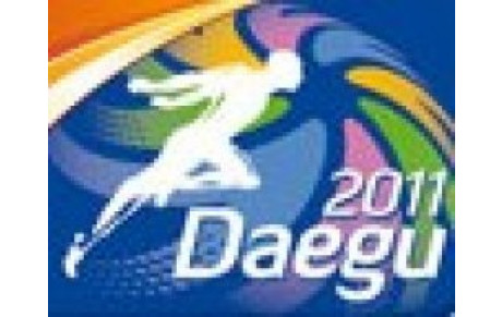 Mondiaux de Daegu - Dimitri Bascou avec les bleus