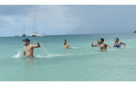 Séance renforcement/aquagym de Noël