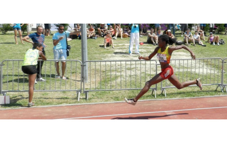 Lynda au pied du podium